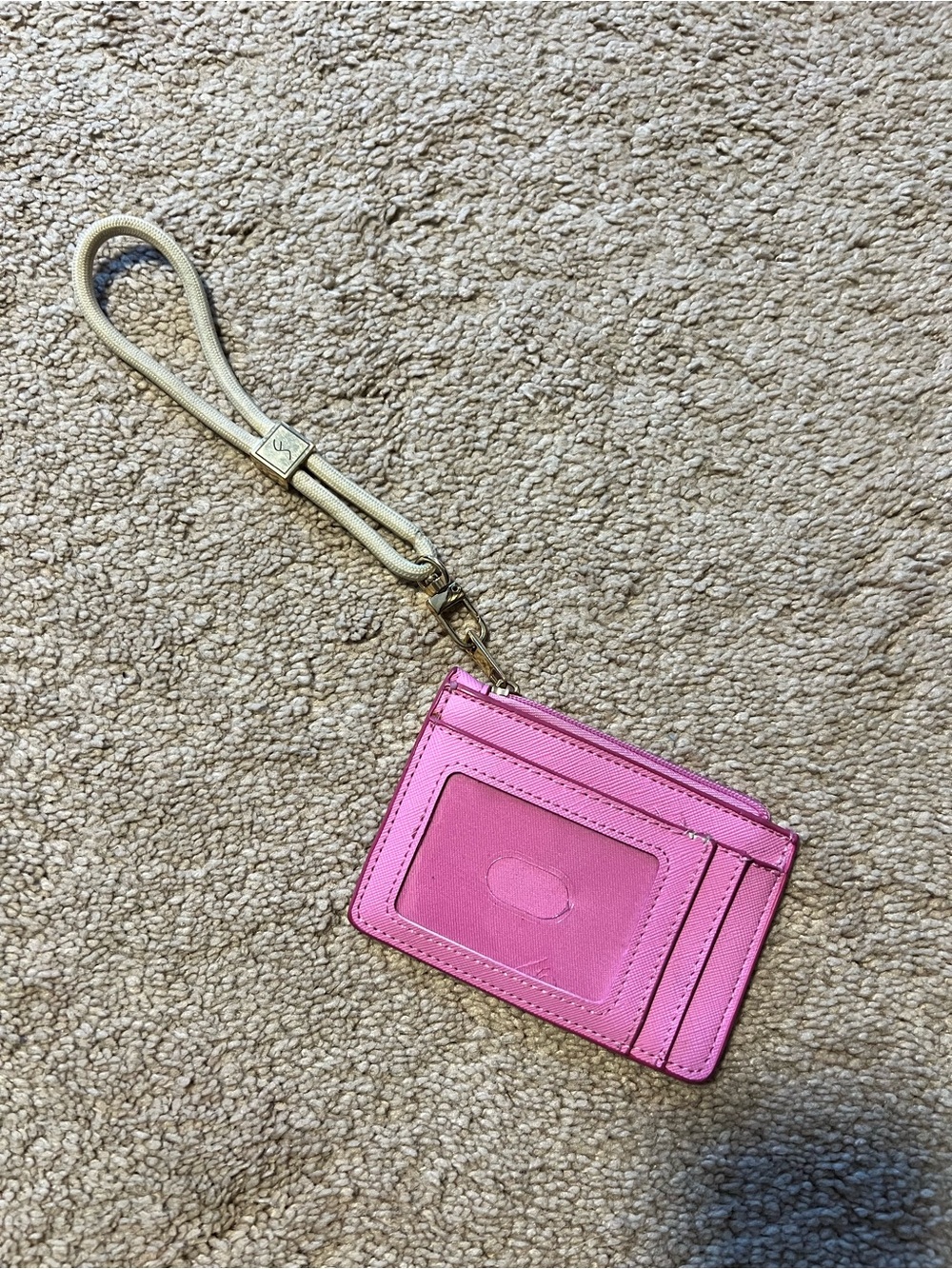 a new day Pink Wristlet Card Case with ID Window